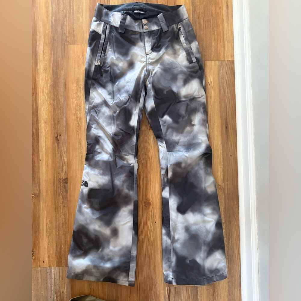 The North Face Black and White Patterned Pants